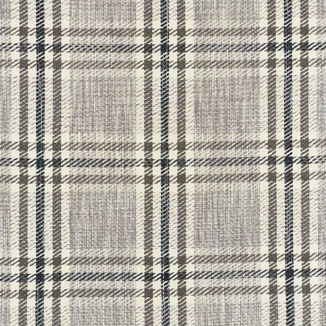 Farmhouse Sample - Schumacher X Vogue Living Mariga Fabric in Grisaille For Sale - Image 3 of 3