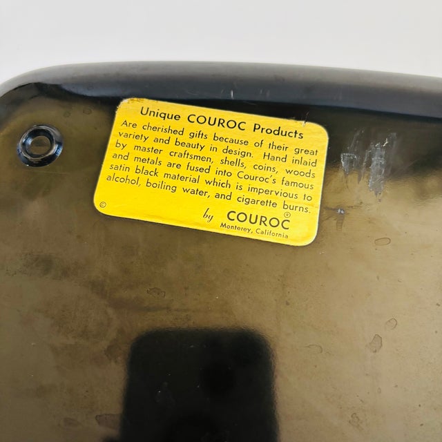 Vintage Couroc Tulip Tray For Sale - Image 9 of 9