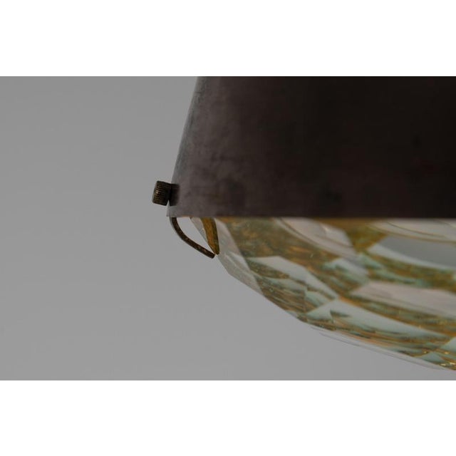 Metal Hanging Lamp attributed to Max Ingrand for Fontana Arte, 1960s For Sale - Image 7 of 15