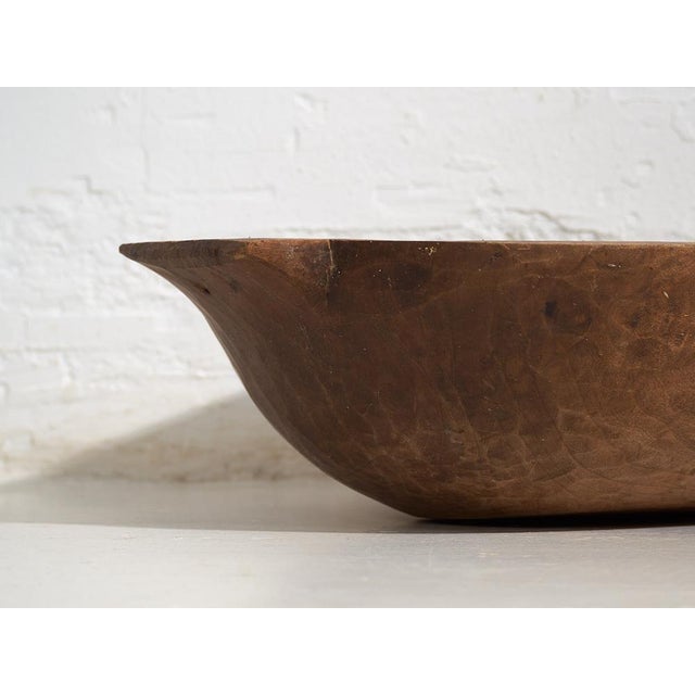 Antique Carved Wooden Bowl For Sale - Image 4 of 8