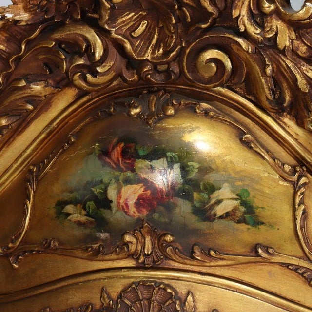 Carved Giltwood Bombay Serpentine Vitrine With Verdis Martin Panels C1890 For Sale - Image 15 of 17