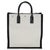 Yves Saint Laurent Beige Linen North South Rive Gauche Tote For Sale - Image 4 of 8