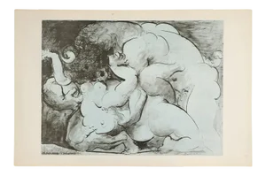 Mid 20th Century Abstract Figurative Lithograph After Pablo Picasso