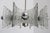 Mid-Century Modern Mid-Century Modern Brutalist Chrome and Glass Chandelier by Kaiser Leuchten, 1970s For Sale - Image 3 of 13