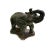 1960s Vintage Asian Black Stone Elephant Statue For Sale - Image 5 of 5