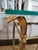 Metal Mid 20th Century Brass and Glass Side Table For Sale - Image 7 of 12