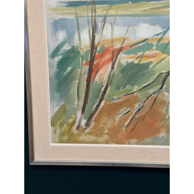 Birger Strååt, Landscape, 1950s, Oil Painting on Canvas, Framed For Sale - Image 10 of 18