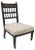 Low Gilt & Japanned Wood Occasional Chair with Embossed Leather Top Rail from Bruce Talbert For Sale