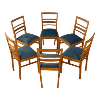 Art Deco Dining Chairs, Set of 6 For Sale