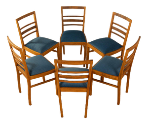 Art Deco Dining Chairs, Set of 6