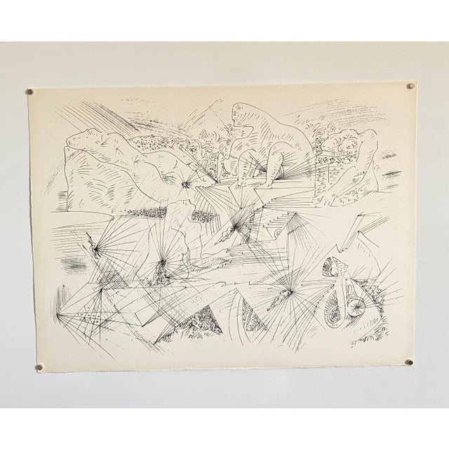 Mid 20th Century André Masson, French Abstract Surrealist Lithograph Andre Masson Mourlot Paris Limited Edition, 1961 For Sale - Image 5 of 7