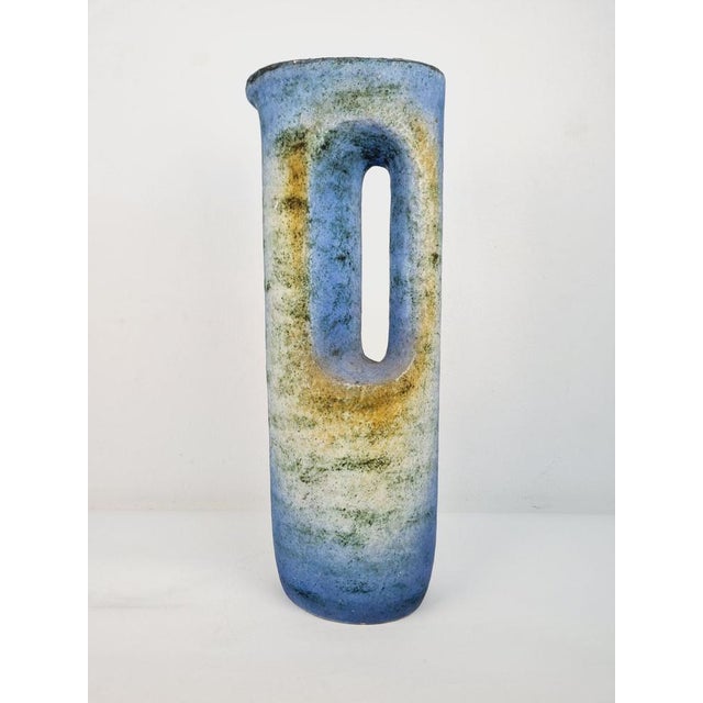 Ceramic Large Fireclay Ceramic Floor Vase by Ágoston Simó, 1960s For Sale - Image 7 of 18