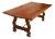 Newly Refinished - French Heritage Lyre Leg Harvest Dining Table For Sale