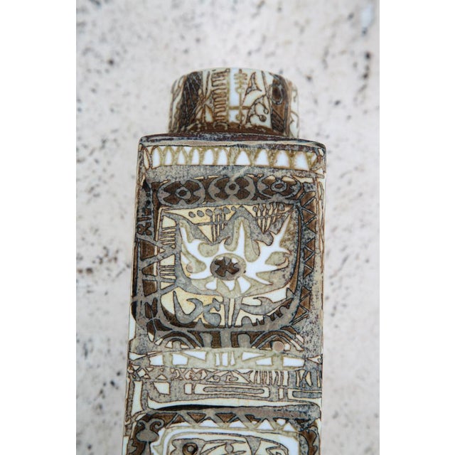Royal Copenhagan Mid Century Modern Ceramic Vase Royal Copenhagen Nils Thorsson Baca 719 Fajance For Sale - Image 4 of 12