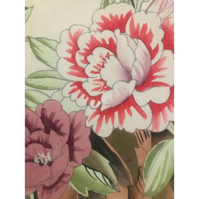 French Provincial 1990s Chelsea House Hand Painted Watercolor Panel For Sale - Image 3 of 7