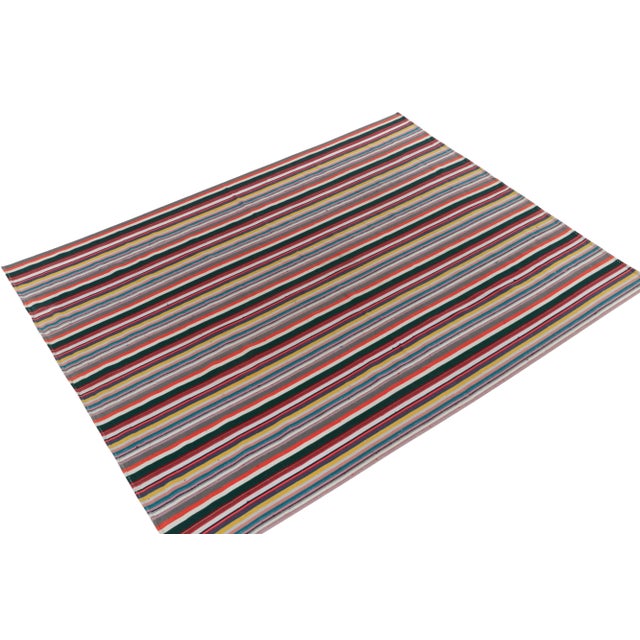 Originating from Turkey circa 1950-1960, a rare type of chaput kilim rug style now entering our Antique & Vintage...