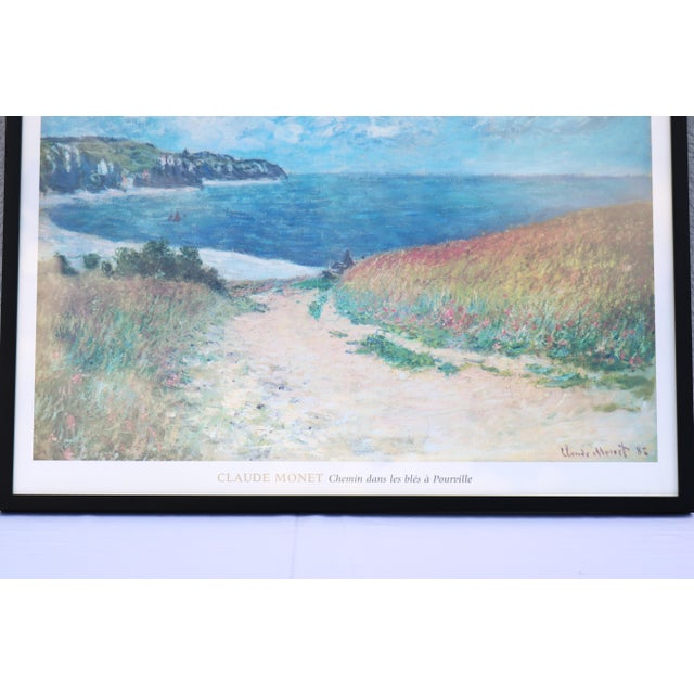 Claude Monet Path in the Wheat Fields at Pourville Impressionist Artwork Print For Sale - Image 10 of 16