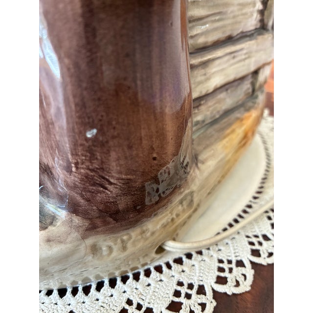 Large Vintage Italian Ceramic Lamp Signed D Polo Uiato For Sale - Image 10 of 10