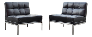 Set of Leather Constanze Easy Lounge Chairs by Johannes Spalt for Wittmann, 1950s