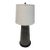 Modern Black and Silver Table Lamp For Sale
