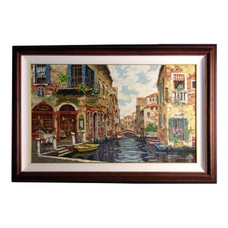 Viktor Shvaiko "Dream of Venice" Hand Signed With Custom Frame For Sale