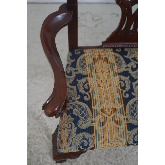 Hickory Chair Mahogany Mt Vernon Chippendale Style Settee For Sale In Philadelphia - Image 6 of 18