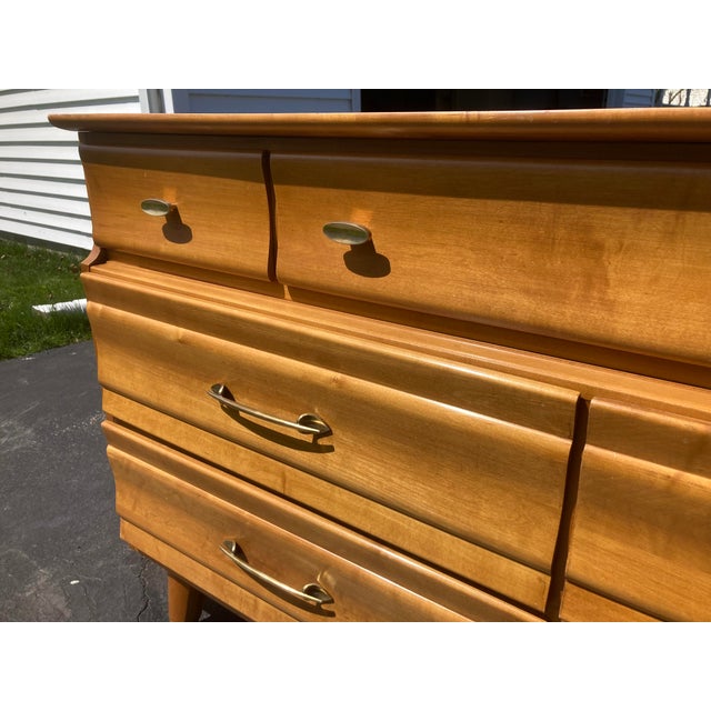 1950s Kling MidCentury Modern Maple Dresser Chairish