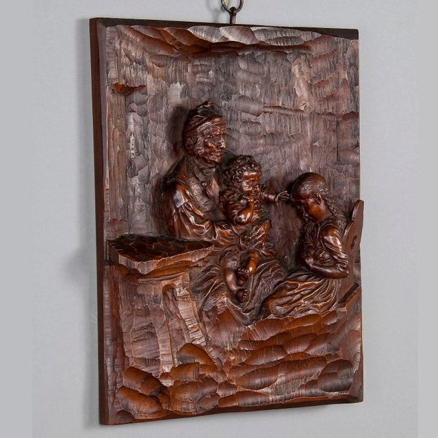 19th Century Relief Woodcarving by Hermann Steiner Meran For Sale - Image 3 of 7