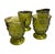 Indiana Glass Company Mid 20th Century Indiana Whitehall Colony Alvacado Green Drinking Glasses- Set of 4 For Sale - Image 4 of 5