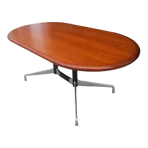 1960s Vintage Herman Miller Desk With Knoll Walnut Top, Attributed