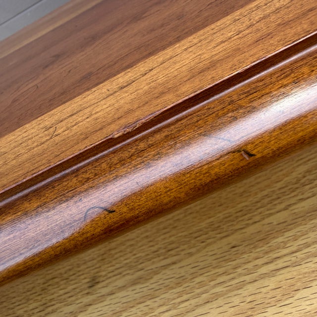 Vintage Statton Americana Traditional Solid Cherry 1 Drawer Console or Hall Table For Sale - Image 15 of 16