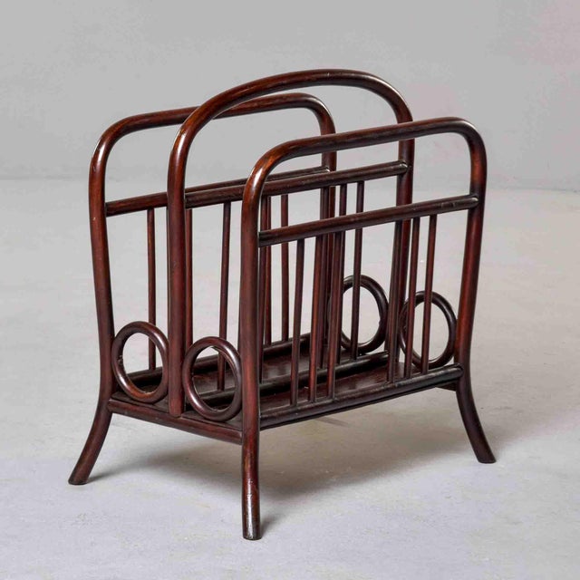 Wood Thonet Model 33 Bentwood Magazine Rack For Sale - Image 7 of 12