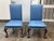 Design Plus Gallery presents a Pair of Vintage Chippendale Side Chairs. The chairs have tall upholstered backs and...