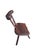 Three-Legged Wooden Stool with Backrest For Sale - Image 5 of 6