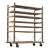 Early 20th Century Industrial Wood Rolling Drying Rack With Steel Hardware For Sale
