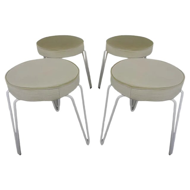 Mid-Century Hairpin Stools, 1960s, Set of 4 For Sale