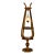 Vintage Hollywood Regency Style Floor Lamp With Built in Tier Tables For Sale