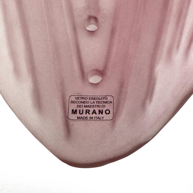 Gold Murano Glass and Brass Tulip Sconces, 2000s, Set of 2 For Sale - Image 8 of 9