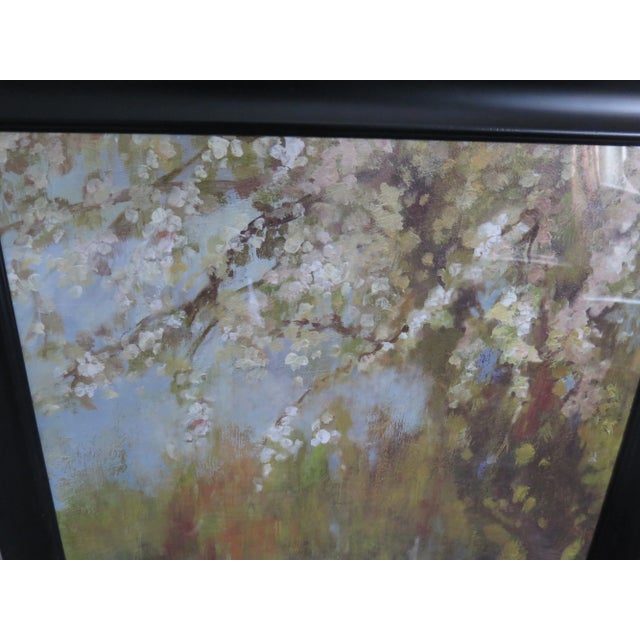 Mid-Century Modern Spring Time in Paris Print Signed/ H. Rush For Sale - Image 3 of 7