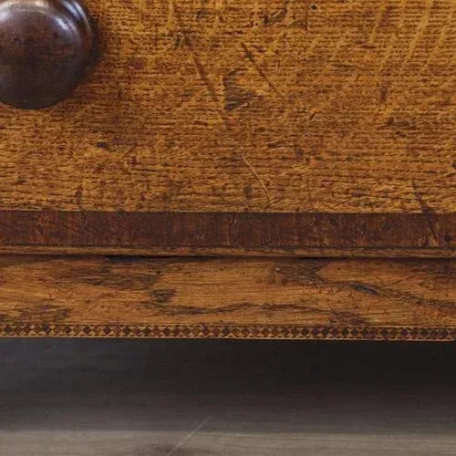 Wood Vintage Oak Cabinet For Sale - Image 7 of 12