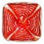 Murano Barovier Toso Red Spiderweb Gold Flecks Italian Art Glass Vintage Mid Century Bowl Ashtray For Sale