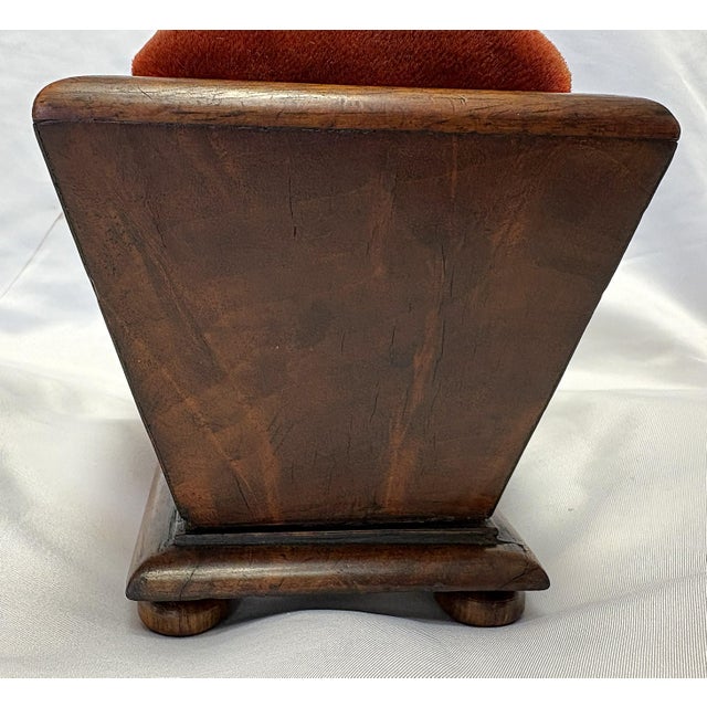 19th Century Antique Rosewood Sewing Box With Velvet Top and Assorted Pins For Sale - Image 16 of 18