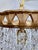 Metal 1960s Italian Brass Rim Upside Down Layered Chandelier For Sale - Image 7 of 9