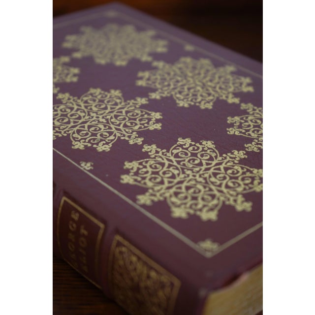 Gold Set of 16 Gold Embossed Leather Bound Books W/ Gilt Edge by the Eaton Press For Sale - Image 8 of 11