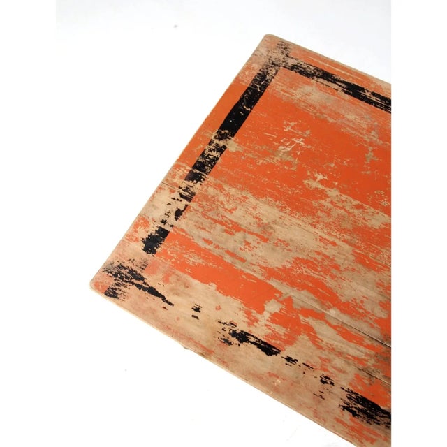 Antique Painted Wood Folding Table For Sale - Image 9 of 13