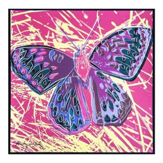 1986 Carnegie Museum of Art After Andy Warhol "Butterfly" Lithograph For Sale
