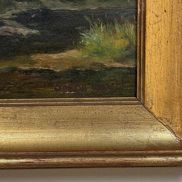 Framed Oil Painting on Panel by Laurent Souky (1914–2005), 'Rochers Des Nutons' For Sale - Image 12 of 18