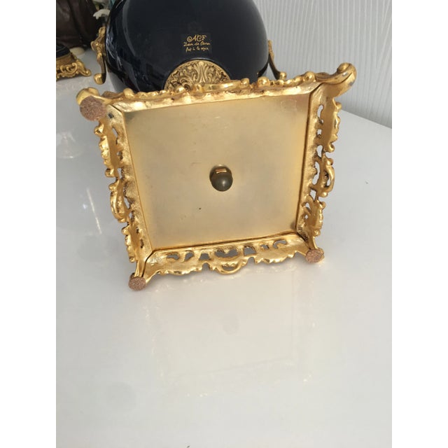 Metal Late 19th Century Acf Victorian Romantic French Porcelain Gilt Vase For Sale - Image 7 of 13