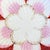 Victorian Antique Victorian Shell-Form Porcelain Cabinet Plate in Pink, Crimson & Gilded Details; Circa 1890 For Sale - Image 3 of 5