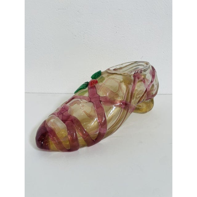 Glass Sculpture Shoe by Pino Signoretto for Redusart, 1970s For Sale - Image 15 of 15